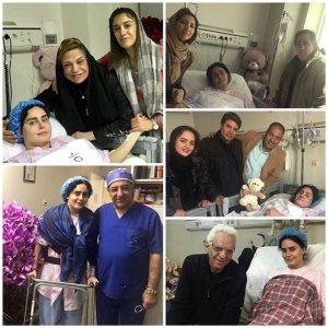 عیادت بازیگران از الناز شاکردوست