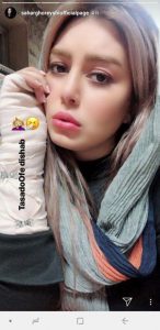 سحر قریشی با دستی شکسته