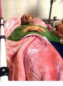 هدایت هاشمی روی تخت بیمارستان