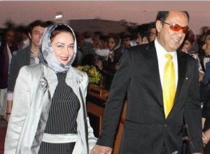 کتایون ریاحی و فرشید رحیمیان در یک مراسم رسمی دست در دست هم