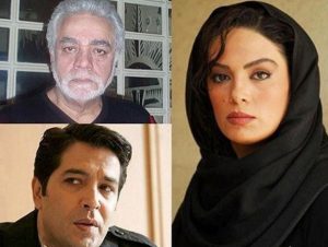 سارا خوئینی ها و چنگیز وثوقی و یوسف مرادیان با تیپ مشکی