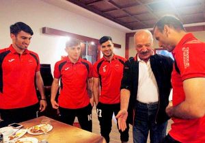 سعید راد در جمع بازیکنان پرسپولیس