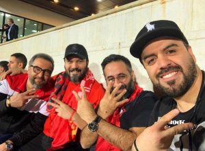 بازیگران پرسپولیسی در استادیوم