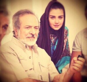 عکس یادگاری افسانه پاکرو و مرحوم ایرج قادری