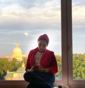 بهاره افشاری در سن پترزبورگ