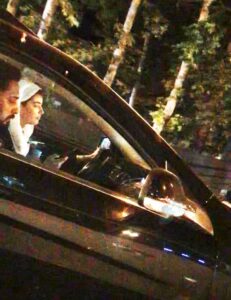 ریحانه پارسا و روزبه بمانی در یک ماشین