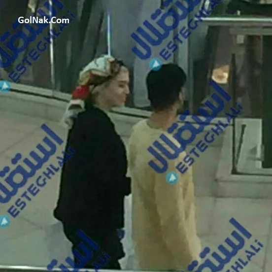سحر قریشی و مهدی طارمی در پاساژ