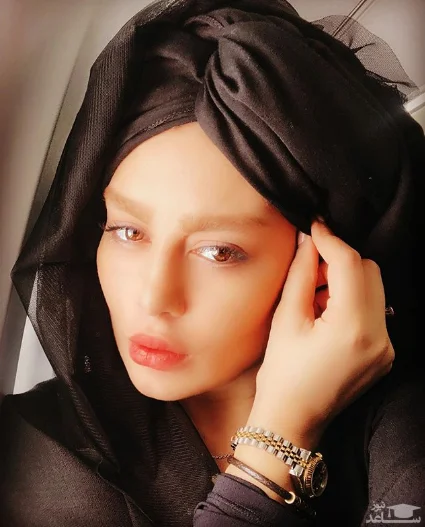 عکس های بدون آرایش سحر قریشی با تیپ مشکی