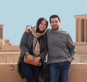 اناهیتا درگاهی در کنار همسرش اشکان خطیبی