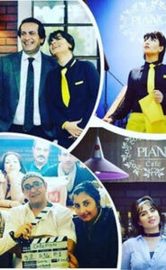 بهارک صالح نیا در کافه پیانو همراه با رامسین کبریتی