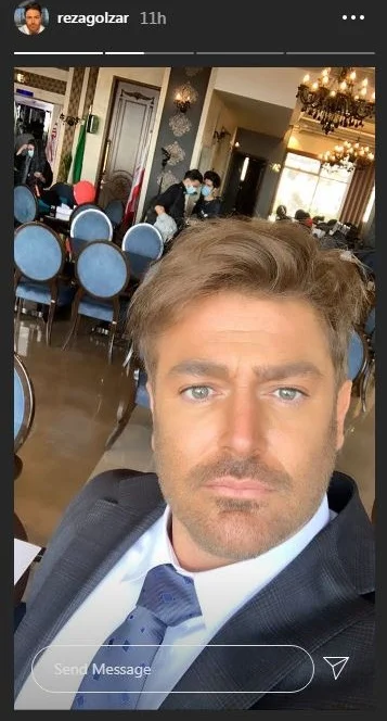  پست اینستاگرام محمدرضا گلزار با کت و شلوار و کروات