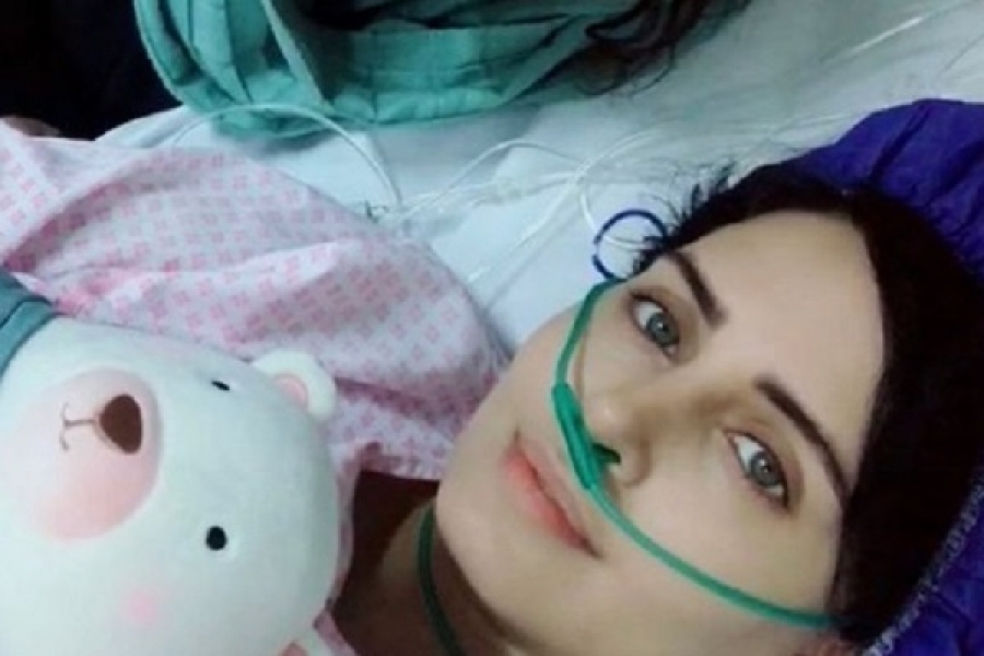 الناز شاکردوست در بیمارستان - فیلم حادثه الناز شاکردوست