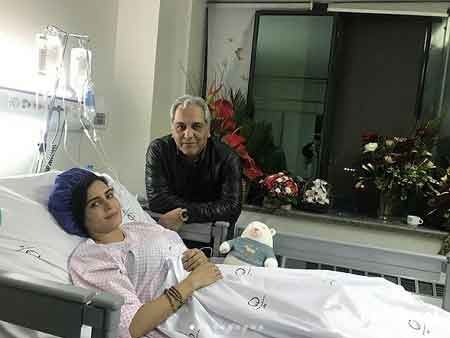 الناز شاکردوست و مهران مدیری در بیمارستان - فیلم حادثه الناز شاکردوست