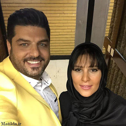 سام درخشانی و همسرش - رنگ چشمان سام درخشانی