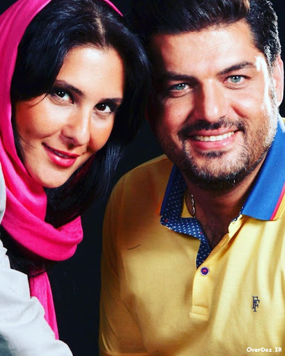 سام درخشانی و همسرش - رنگ چشمان سام درخشانی