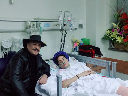 الناز شاکردوست و امیر جعفری در بیمارستان - فیلم حادثه الناز شاکردوست