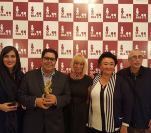 مهتاب کرامتی و فرهاد اصلانی در اختتامیه جشنواره باتومی