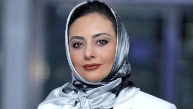 یکتا ناصر با روسری سفید مشکی - مهریه یکتا ناصر