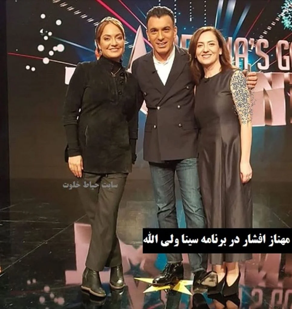 مهناز افشار با لباس مشکی - مهناز افشار ممنوع التصویر شد