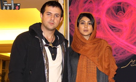 آزاده صمدی با شال قهوه ای - طلاق آزاده صمدی