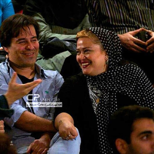 بهاره رهنما با شال خال خالی - طلاق پیمان قاسم‌خانی