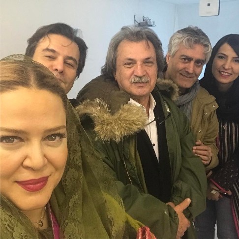 بهاره رهنما با شال سبز - طلاق پیمان قاسم‌خانی