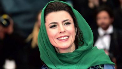 لیلا حاتمی جشنواره کن با شال سبز