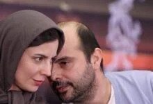 علی مصفا و لیلا حاتمی با روسری طوسی