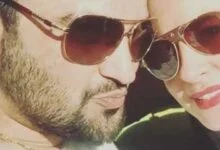 مهدی سلوکی و همسرش با عینک آفتابی