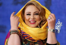 بهنوش بختیاری بازیگر چپ دست با شال زرد