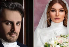 متین ستوده با لباس عروس - ازدواج متین ستوده