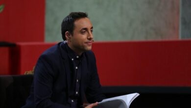 امیرحسین رستمی و همسرش