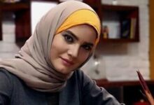 متین ستوده لر با شال کرم