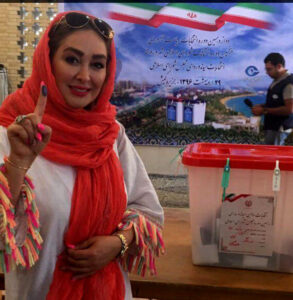 رای دادن الهام حمیدی