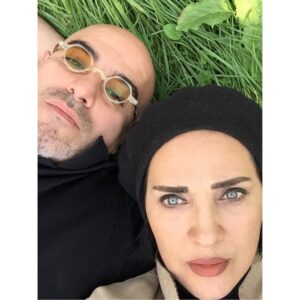 رویا نونهالی در کنار همسرش