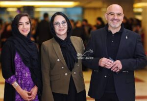 رویا نونهالی در کنار همسر و دخترش خاتون