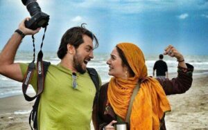 بهرام رادان در کنار مهناز افشار