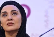 رویا نونهالی با شال مشکی - رژیم رویا نونهالی