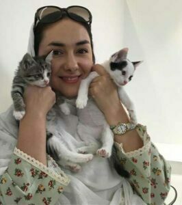 هانیه توسلی و گربه هایش