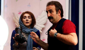 هانیه توسلی با دوربین عکاسی