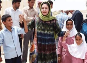 کتایون ریاحی در منطقه محروم