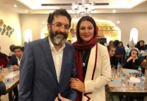 عکس لاله اسکندری و همسرش در رستوران