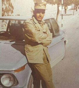 عکس دوران سربازی حمید لولایی