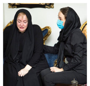 اشک های نعیمه نظام دوست برای ماهچهره خلیلی