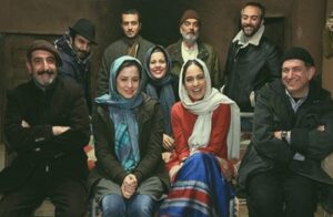 سارا بهرامی در پشت صحنه فیلم سینمایی یک عاشقانه ساده