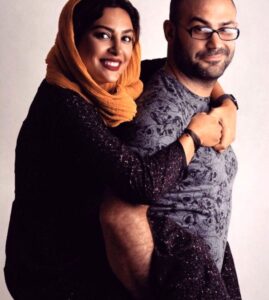 حدیثه تهرانی و همسرش