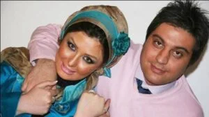 عک قدیمی نیوشا ضیغمی و همسرش