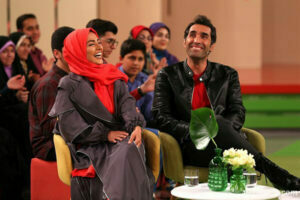 هادی کاظمی و همسرش