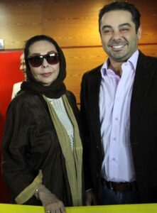 سام قریبیان و مادرش