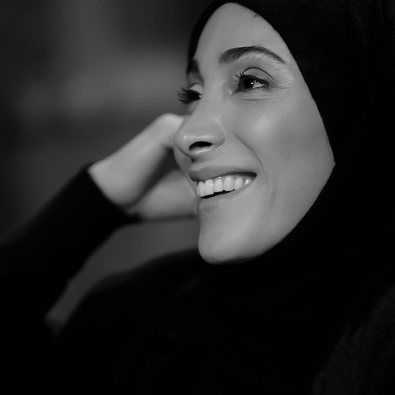 عکس سیاه و سفید سحر زکریا